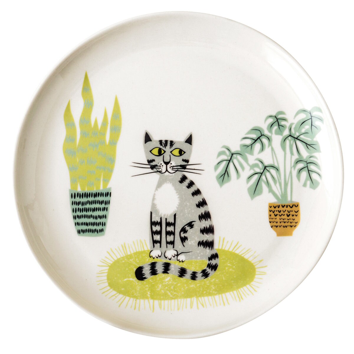 [}C]Hannah Turner M lR Cat Side Plate /ni^[i[iHannah Turnerj GREY