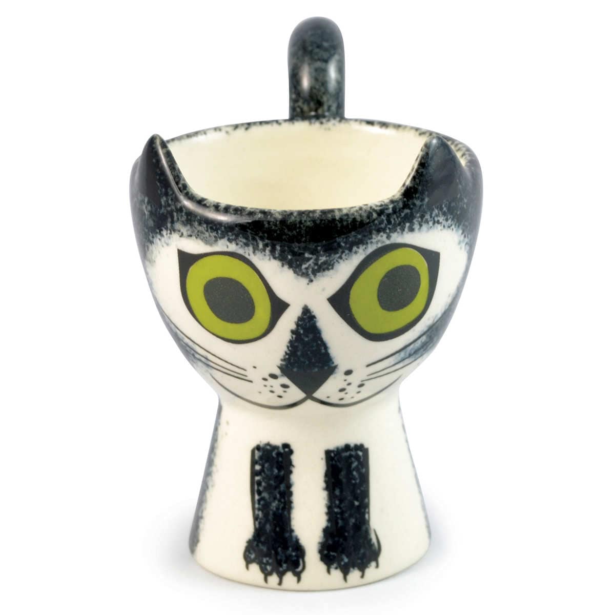 [}C]Hannah Turner GbOJbv Egg cups Cat lR /ni^[i[iHannah Turnerj BLACKxWHITE