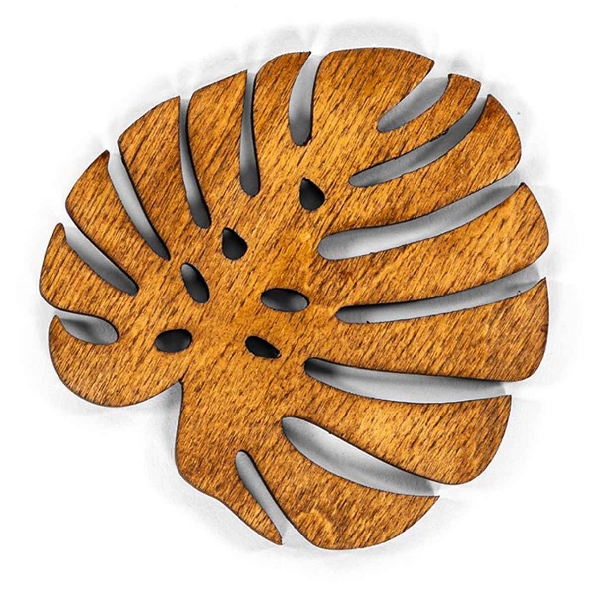 [}C]ZICZAC R[X^[ ؐ BIRCH Coaster Monstera /WbNUbNiZICZACj WALNUT