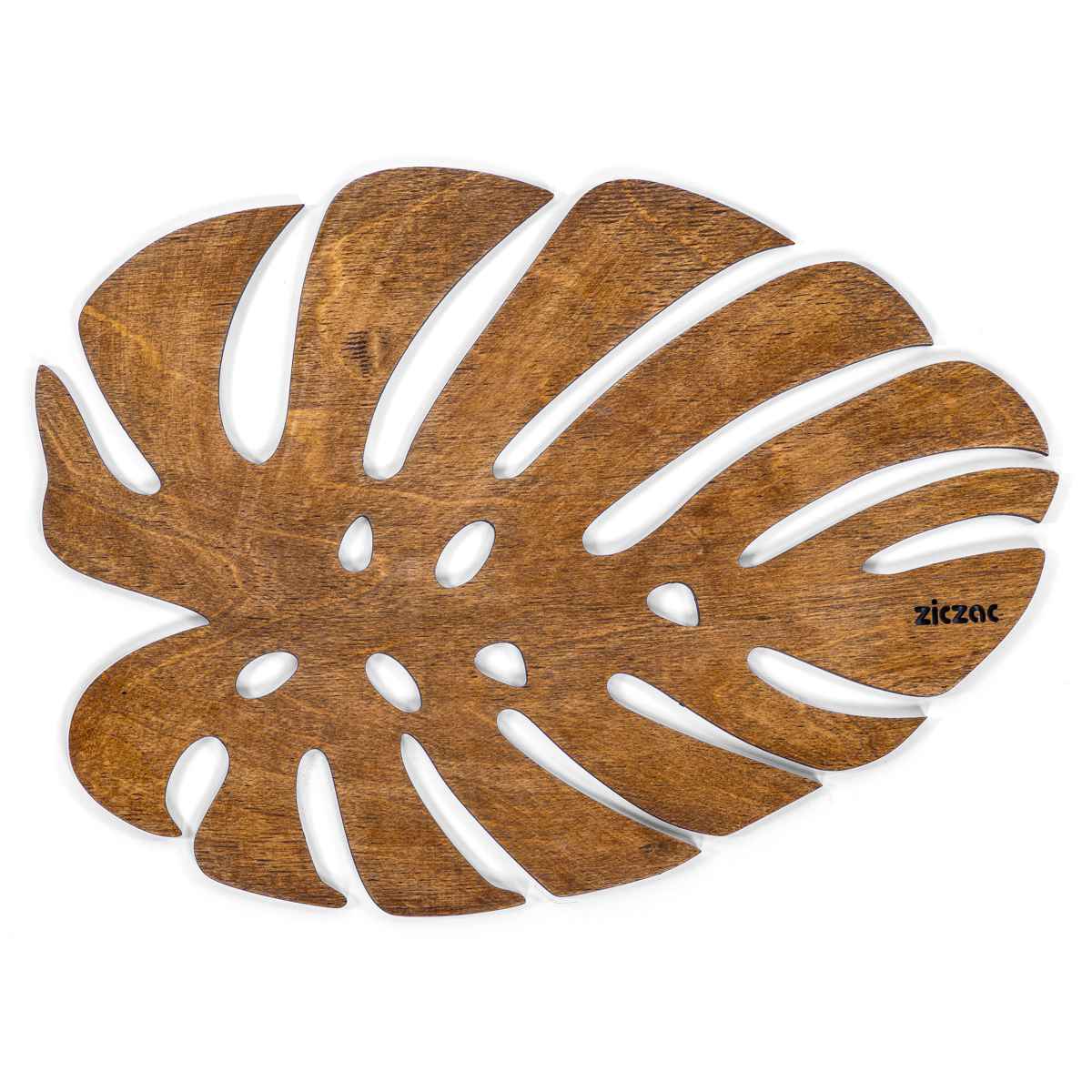 [}C]ZICZAC `}bg ؐ BIRCH Placemat Monstera /WbNUbNiZICZACj WALNUT