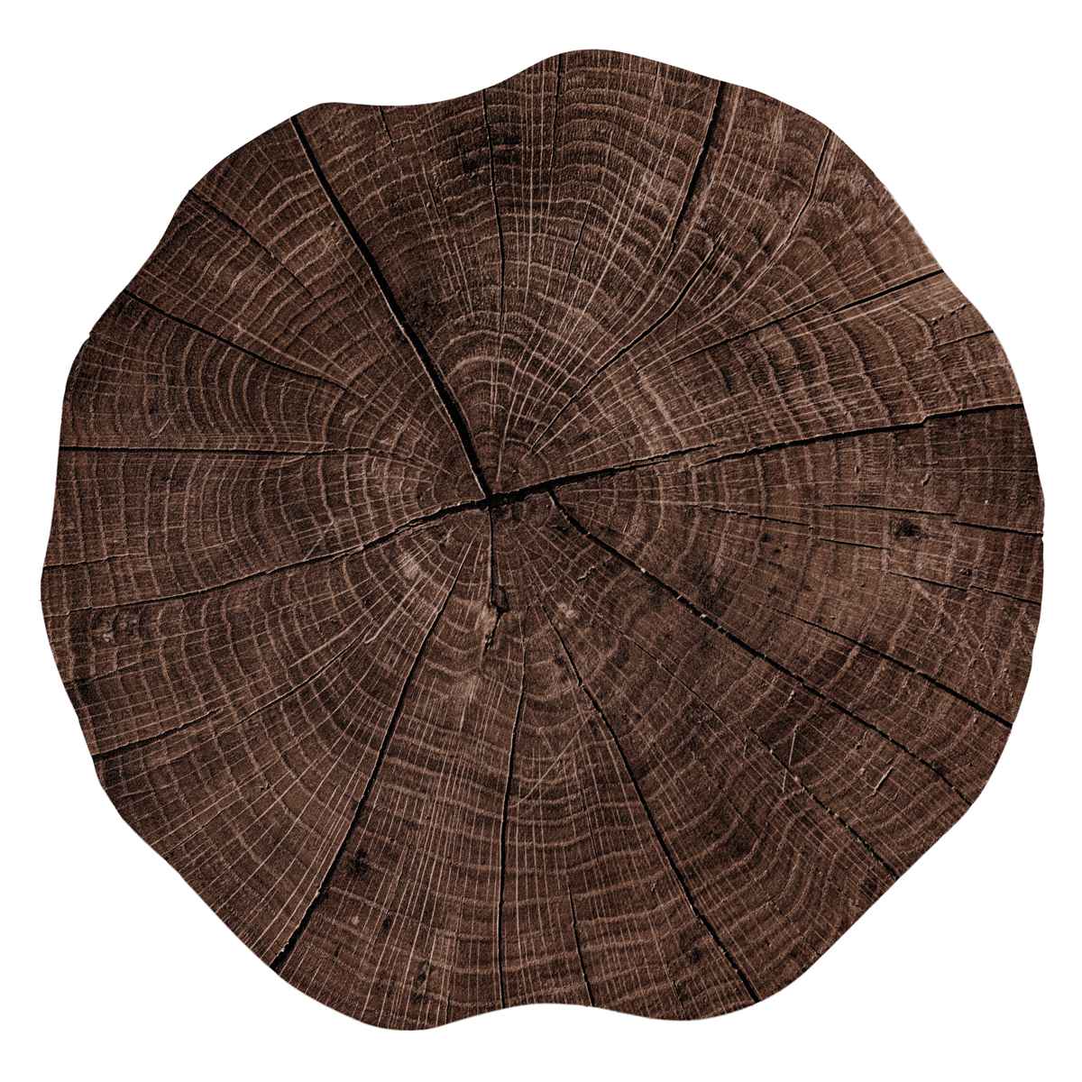 [}C]ZICZAC `}bg TOGO TREE TRUNK Placemat /WbNUbNiZICZACj BROWN