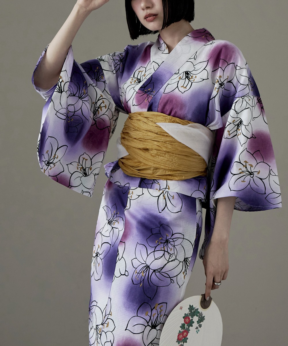 未開封Maison de FLEURミュゲリボン浴衣 メゾン ド フルール Maison de FLEUR ミュゲリボン浴衣 （ダーク