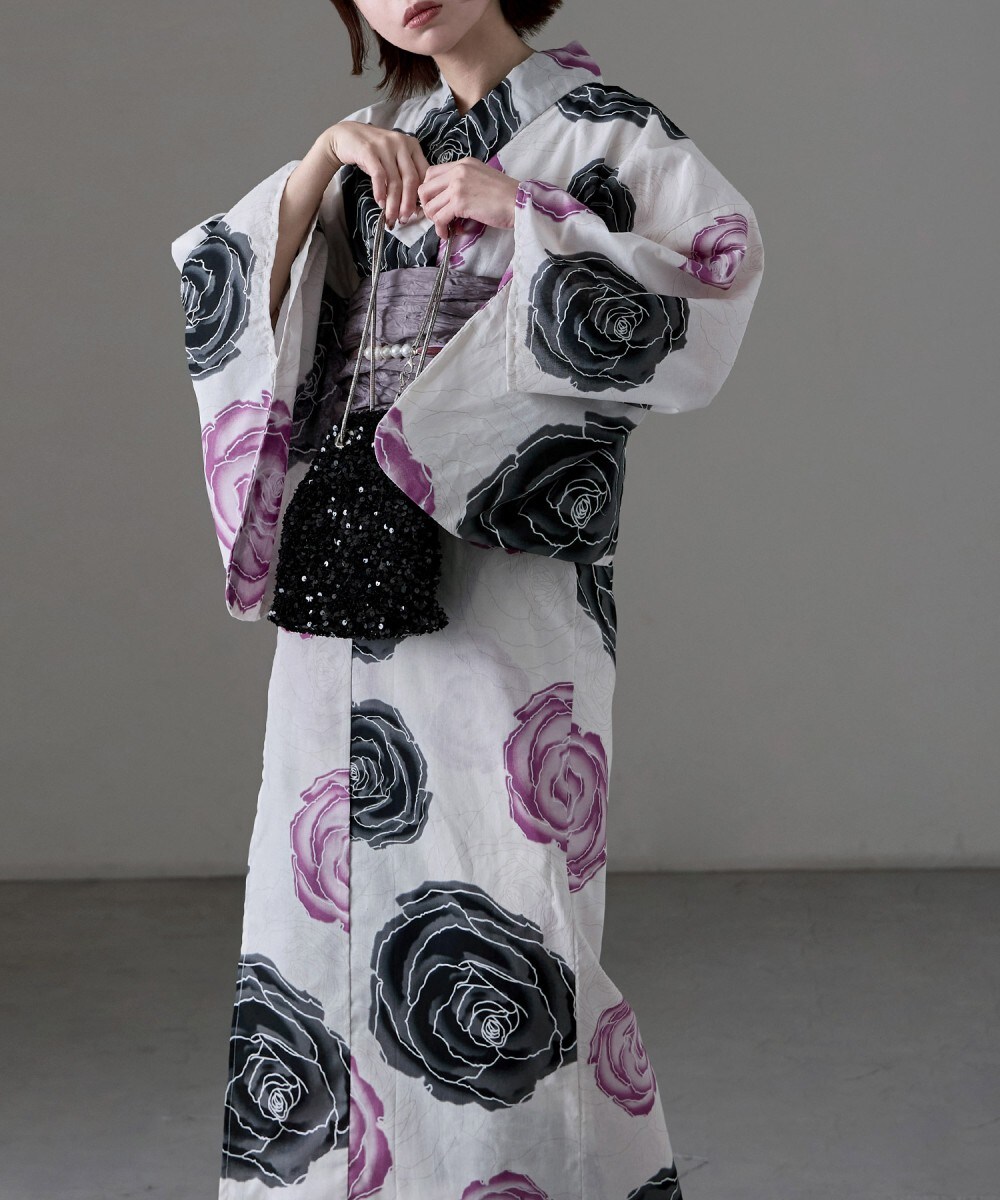 asaka 浴衣 セパレート浴衣 夏雨の波紋　【完売品】 asaka 浴衣 セパレート浴衣 夏雨の波紋