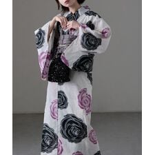 アサカ(asaka)のセパレート式綿浴衣 2点セット