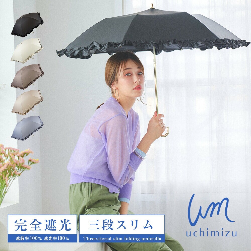 WEB限定お買い得商品の新着アイテム 新品アクアスキュータム一級遮光傘 ぶら下がれる 雨傘 長傘 晴雨兼用 小物