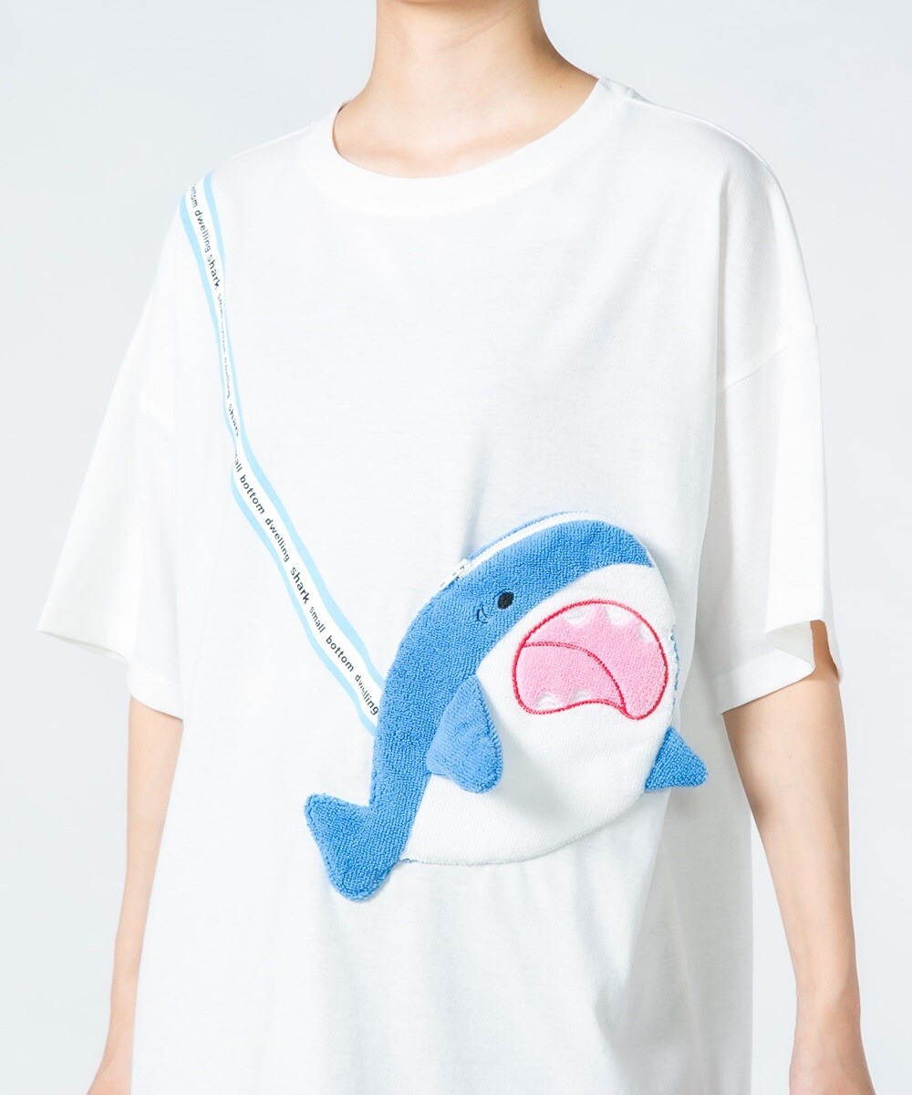 サメ ポシェット付き Tシャツ | フォートポイント(FORT POINT