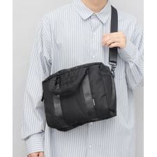 中綿入り 撥水ナイロン ミニボストン ショルダーバッグ