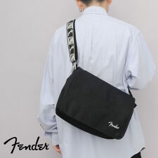フェンダー(Fender)のベビーキャンバス フラップトップ ニュースペーパーバッグ ショルダーバッグ モノグラムストラップ