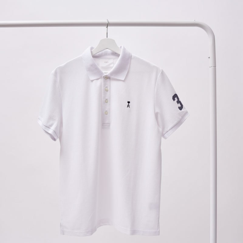 [}C]GL S/S POLO SHIRTS for mens/HgELEiH Tokyoj white