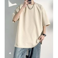 ふくれ幾何学 クルーネック半袖 Ｔシャツ