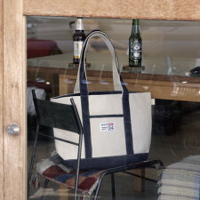 PEBBLE CANVAS TOTE BAG 24OZ 4830 NAVY | ペブル(PEBBLE)