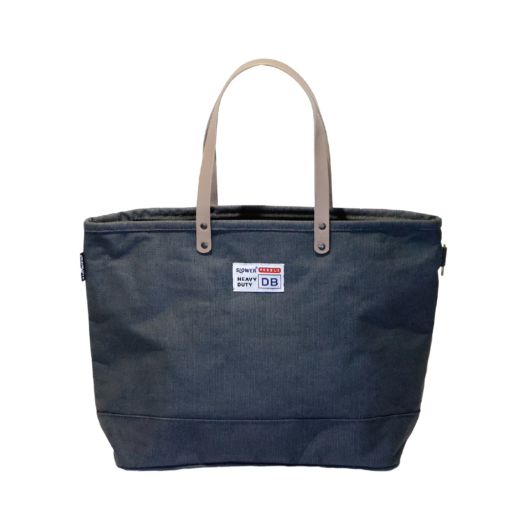 [}C]PEBBLE CANVAS TOTE BAG DOBBY 5033 GRAY/yuiPEBBLEj O[