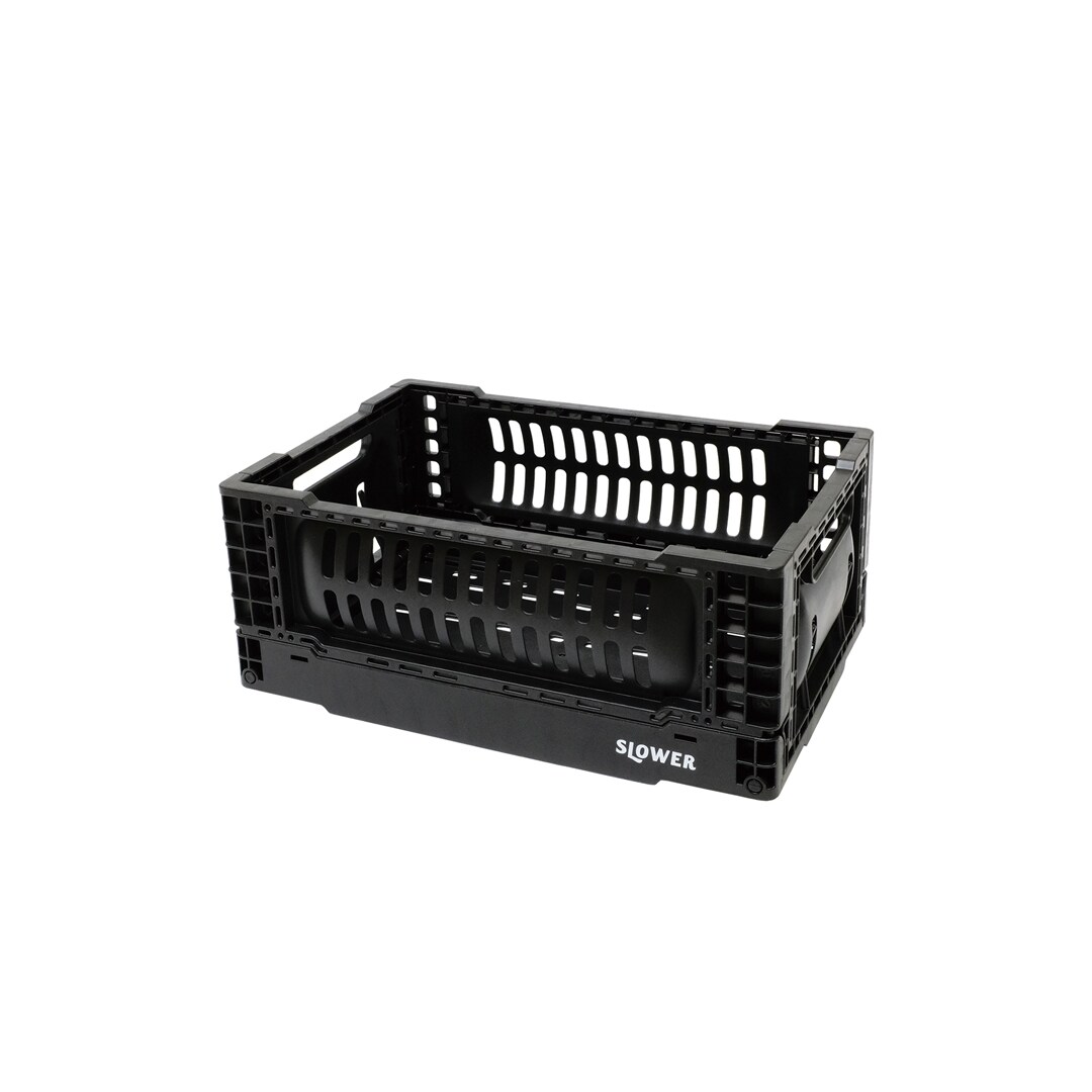 [}C]FOLDING CONTAINER Bask(S) BLACK/XE[iSLOWERj ubN