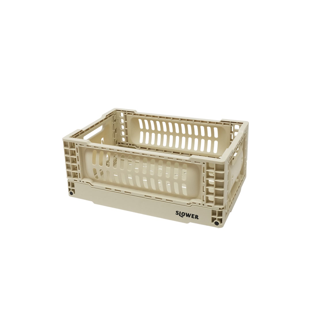 [}C]FOLDING CONTAINER Bask(S) SAND/XE[iSLOWERj Th