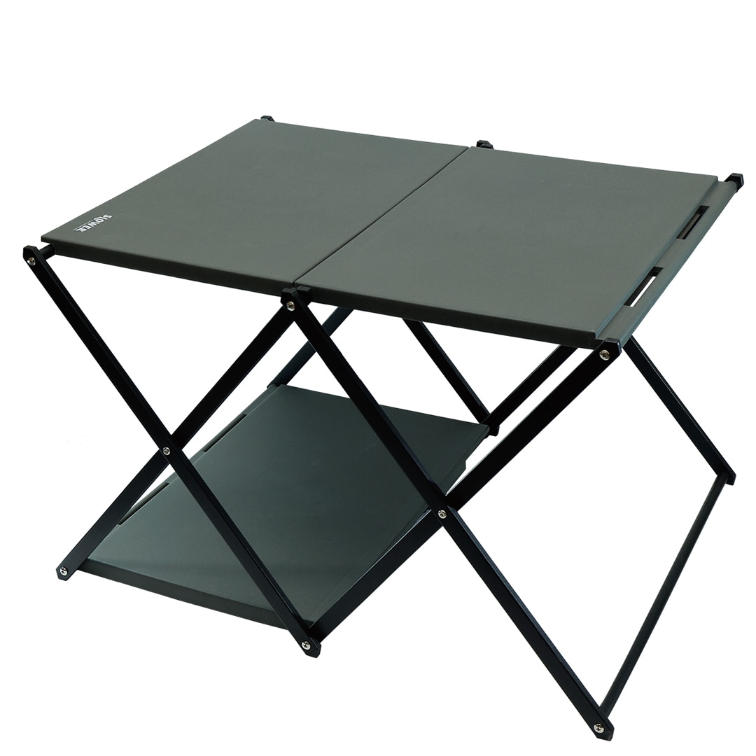 [}C]FOLDING TABLE RACK Conrod OLIVE/XE[iSLOWERj I[u