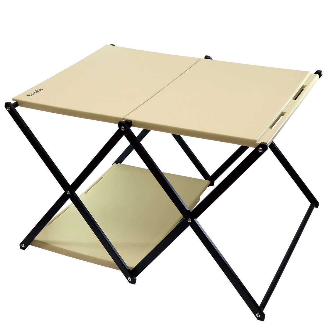 [}C]FOLDING TABLE RACK Conrod SAND/XE[iSLOWERj Th