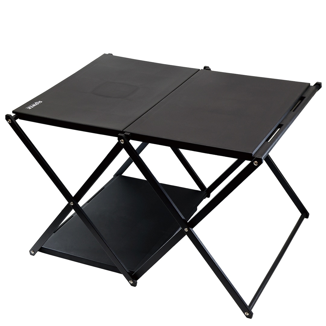 [}C]FOLDING TABLE RACK Conrod BLACK/XE[iSLOWERj ubN