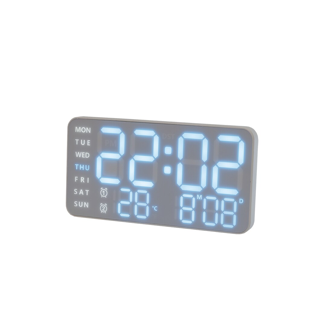 [}C]LED CLOCK Cielo WHITEiBLUE)/XE[iSLOWERj zCg