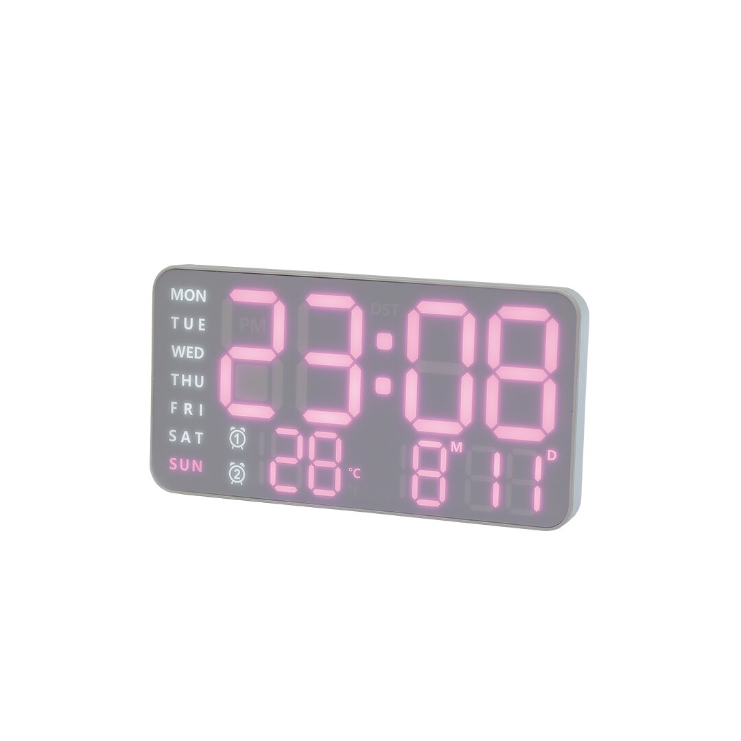[}C]LED CLOCK Cielo WHITEiPINKj/XE[iSLOWERj zCg