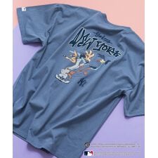 【Looney Tunes×MLB】オリジナルデザインTシャツ ドロップショルダー ビッグシルエット