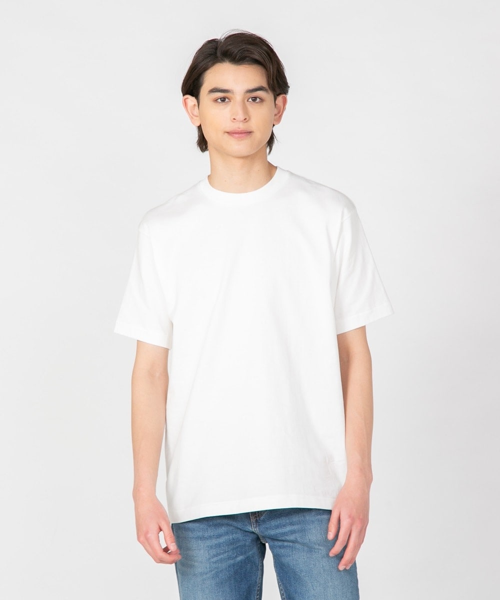 HANES/ヘインズ】BEEFY SHIRO シロ 無地 クルーネックTシャツ