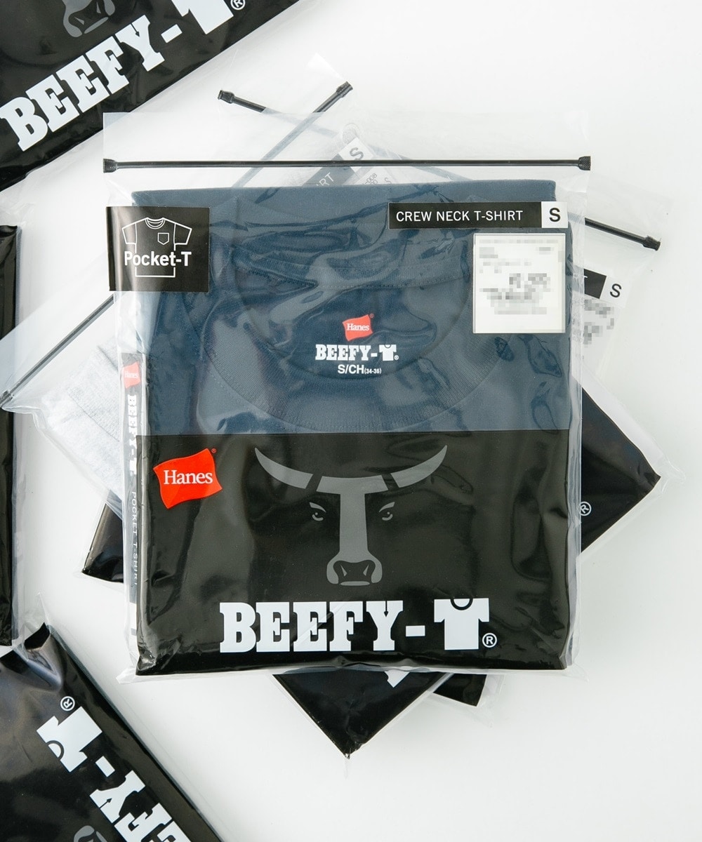 [�}���C]BEEFY-T �|�P�b�g/�w�C���Y�iHanes�j �l�C�r�[