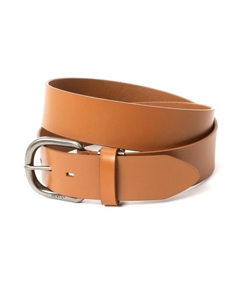 レザーベルト 金色バックル EUR105/120cm （ぴお） LEATHER