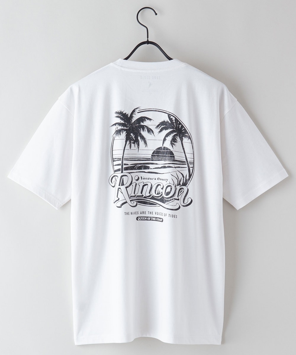 ZEROSTAIN ゼロステイン 撥水性 UVカット バックプリント プリントTシャツ