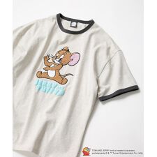 TOM AND JERRY ドロップショルダー ビッグシルエット Tシャツ