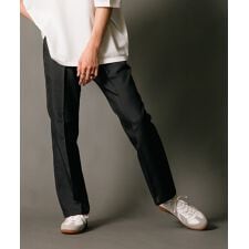 【BLUE STANDARD】接触冷感  ポリトロセミフレアパンツ