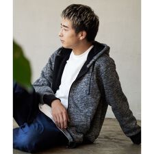 裏ボア フルジップパーカー