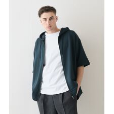 【BLUE STANDARD】接触冷感 COOLスムース5分袖パーカー
