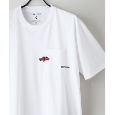 【ZEROSTAIN/ゼロステイン】胸ポケット 刺繍Tシャツ