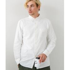 ジーンズメイト(JEANS MATE)の【BLUE STANDARD】コットン100％ オックスボタンダウンシャツ