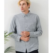 ジーンズメイト(JEANS MATE)の【BLUE STANDARD】コットン100％ オックスボタンダウンシャツ