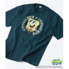 【SPONGEBOB/スポンジ・ボブ】 オリジナルデザイン 刺繍 Tシャツ