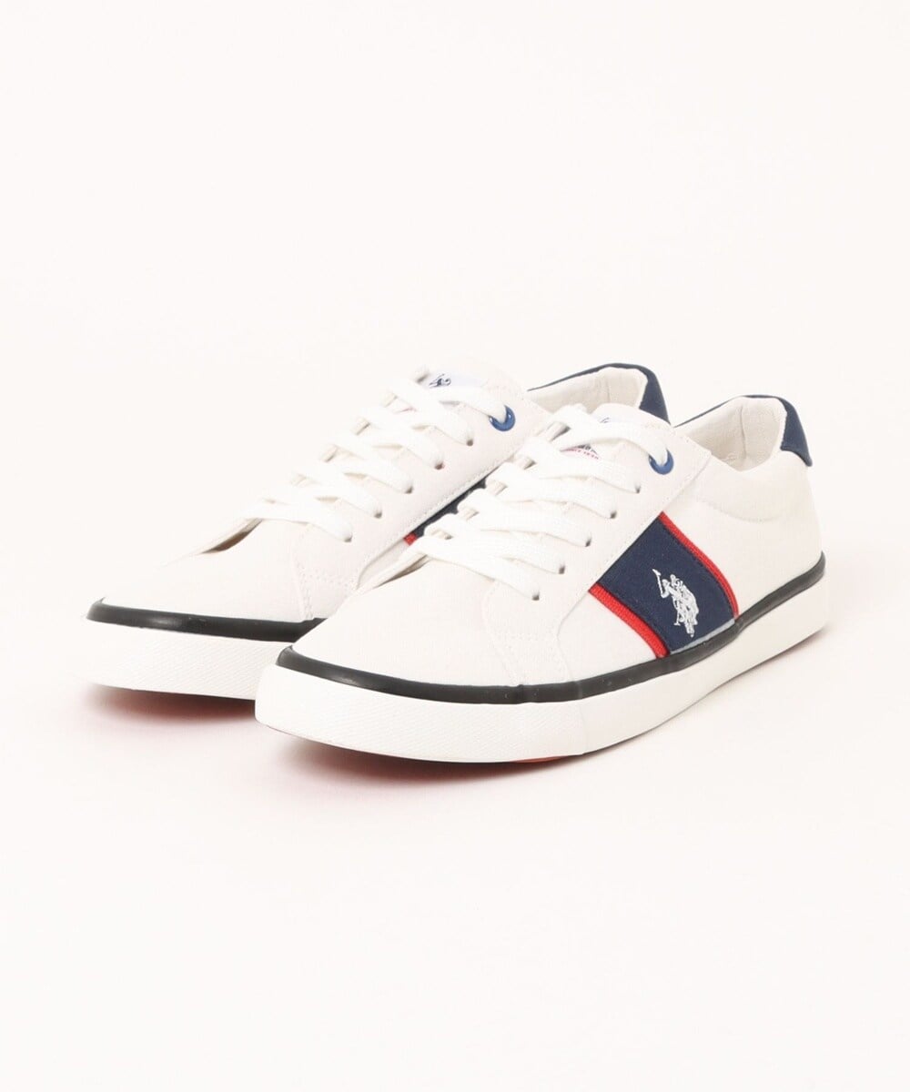 【U.S. POLO ASSN./ユーエスポロアッスン】キャンバスラインスニーカー