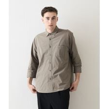 【BLUE STANDARD】カットジョーゼット 7分袖シャツ