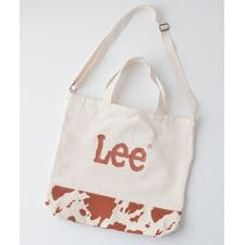 【LEE】カウ柄 切り替え 2WAYバッグ