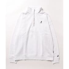 【KANGOL/カンゴール】 ビッグシルエット ワンポイント裏起毛ハーフジップスウェット