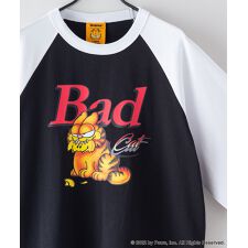 【Garfield】コラボ ラグランTシャツ  Y2K  バックプリント  ストリート