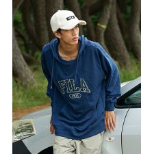 【FILA/フィラ】カレッジ ワッペン ビッグ シルエット フーディー
