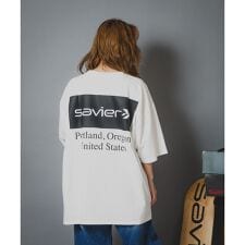 バックプリント Tシャツ UVカット【SAVIER】