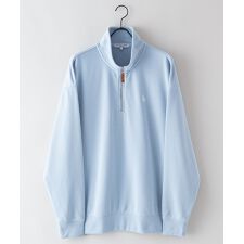 【U.S.POLO ASSN.】ワンポイントロゴ刺繍  裏毛 ハーフジップ スウェット トレーナー