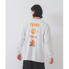 【THRASHER】 ヘビーウェイト　バックプリント 袖プリント ロンT