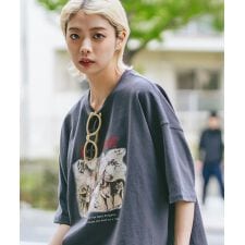 【DESERT SPORTSWEAR】アニマル プリント オーバーサイズ Ｔシャツ