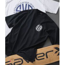 【SAVIER/サビアー】サークルロゴ バックプリント Tシャツ