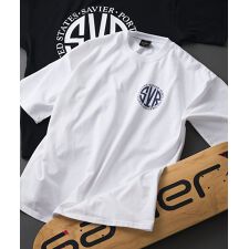 【SAVIER/サビアー】サークルロゴ バックプリント Tシャツ
