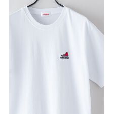 【CONVERSE/コンバース】シューズロゴ ワンポイント刺繍 Tシャツ
