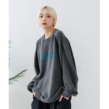 【THRASHER】 ヘビーウェイト ピグメント ロゴ スウェット